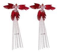 Lpitoy 2 Pezzi di Decorazione Natalizia a Forma di Uccello, Ornamenti per Albero di Natale Appendere, Decorazioni per Albero di Natale a Forma di Uccello Artificiale, Decorazioni Natalizie
