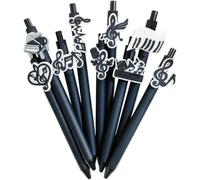 Lpitoy 9 Penne a Sfera con Note Musicali, Penne Originali a Tema Musicale, Regali per Insegnanti E Studenti, Penne con Scrittura per Ufficio E Aule.