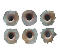 Lpitoy Adesivi Realistici per Fori di Proiettile, Adesivi Impermeabili 3D per Fori di Proiettile per Veicoli, Motociclette, Computer Portatili