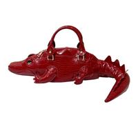 Lpitoy Borsa a Tracolla Divertente a Forma di Coccodrillo in Pelle Pu, Borsa a Tracolla con Animali 3D, Borsa a Tracolla per
