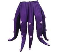 Lpitoy Costume Polpo per Adulti, Gonna Lunga con Tentacoli di Polpo Viola Costume Strega del Mare Costume Sirena di Halloween Costume Ursula