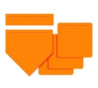 Lpitoy Set di Basi Baseball E Softball 5 Pezzi Basi Campo in Gomma per Bambini Adulti Basi Lancio per Baseball, Softball