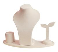 Lpitoy Set di Espositori per Gioielli con Manichino, Espositori per Gioielli, Espositori per Collane, Anelli E Orecchini, per Casa, Organizzatore di Gioielli, Vetrina per Vendita