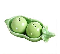 Lpitoy Set Regalo con Due Piselli in Una Pentola, Saliera E Pepiera in Ceramica, per Riempire I Sacchetti della Festa Nuziale