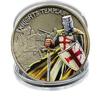 Lpitoy Sfida dei Cavalieri Templari Moneta Armatura di Dio Moneta Commemorativa Collezione di Monete Regalo Decorazione della Casa