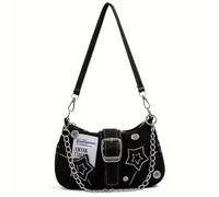 Lpitoy SimpaticaBorsa Sottobraccio in Denim Stella Y2k, a Tracolla Vintage Y2k, Stile Gotico Punk per Donne E Ragazze