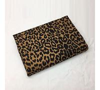 LPLND Leopardato Tessuto Denim al Metro Tessuti di Cotone Addensare Jacquard Tessuto Denim Lavato 150 cm di Larghezza per Cucire, Fai da Te, Decorazioni per la casa,Anela(Color:Marrone)