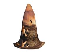 LPLSNWS Accappatoio cosplay per adolescenti con grafica Native American Tribes - Perfetto per Halloween, spettacoli teatrali e abbigliamento cosplay quotidiano