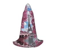 LPLSNWS Accappatoio per cosplay da teenager in stile vintage con Torre Eiffel Parigi, perfetta per Halloween, spettacoli teatrali e cosplay di tutti i giorni