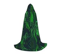 LPLSNWS Accappatoio verde con grafica a forma di pianta tropicale della giungla tropicale L, perfetta per Halloween, spettacoli teatrali e abbigliamento cosplay quotidiano