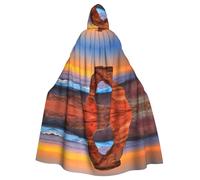 LPLSNWS Arches National Park - Mantella con cappuccio per adulti, unisex, ideale per convegni, feste e costumi cosplay