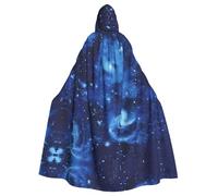LPLSNWS Blue Universe Space Galaxy - Mantella con cappuccio, unisex, ideale per congressi, feste e costumi cosplay