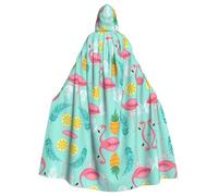 LPLSNWS Mantella con cappuccio con stampa fenicottero, unisex, ideale per convegni, feste e costumi cosplay