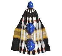 LPLSNWS Mantella con cappuccio da bowling, unisex, ideale per congressi, feste e costumi cosplay