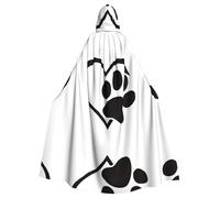LPLSNWS Pawprint - Mantello con cappuccio per adulti - Comodo mantello con cappuccio adatto per cosplay, spettacoli teatrali, balli in maschera, feste a tema e convegni anime.