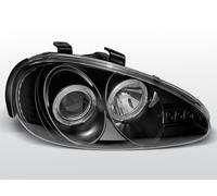 LPMA02 Fari Fanali Anteriori Mazda MX3 91-98 a led Angel Eyes nero TuningShop-TT