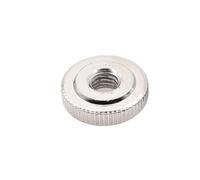 LPMPCZKZGF 2-10 M3 M4 M5 M6 M8 M10 GB807 acciaio nichelato nero zincato piccolo dado zigrinato sottile strumento vite a mano dado Bulloni e dadi(Nickle plated,M3 10pcs)