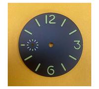 LPMPCZKZGF 36mm orologio quadrante verde verde orologio luminoso viso parti compatibili con ETA6497 / Gabbiano ST36. Movimento orologio Accessori Parti di riparazione comporre(Groen)