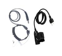 LPMPCZKZGF Auricolare for microfono PTT e vibrazione della gola a tubo acustico a 2 pin for U94 adatto for walkie-talkie for Icom IC-12A(T) IC-12E IC-12GAT Connettore per cuffie