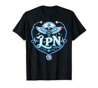 LPN - Stetosco a Forma di Cuore con caduceo Alato Maglietta