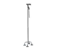 LPNCBUDC Bastone da Passeggio Portatile Leggero in Alluminio Bastone da Passeggio a Quattro Zampe Vintage Stampelle retrattili Antiscivolo Walker Bastone da Passeggio Antiscivolo con Ospedale
