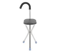 LPNCBUDC Sgabello stampella per Anziani Sgabello Pieghevole in Canna alla Moda Li Wei Durevole per la Sicurezza per Il Relax all'aperto per Passeggiate all'aperto(Marrone)