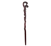 LPNCBUDC Stampella in Legno Rubinetto in Legno di Pero Manico con Testa incisa Bastone da Passeggio Regalo Adatto per Anziani di Fascia Alta, stampella da 94 cm-11.19