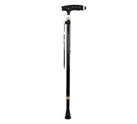 LPNCBUDC Stampella Telescopica con Bastone da Passeggio con Luce a LED Bastone da Passeggio con Rubinetto Regolabile in Altezza Un Piede Antiscivolo in Lega di Alluminio, Adatto per Anziani a Piedi