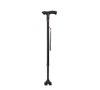 LPNCBUDC Stampelle per Anziani con Bastone Un Piede Piccolo Bastone da Passeggio Retrattile Multifunzione a Quattro Piedi Gamma di Regolazione di 64 cm -97 cm