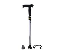 LPNCBUDC Stampelle per Anziani con Canna 3 Colori Un Piede Piccolo Bastone da Passeggio Retrattile Intercambiabile a Tre Gambe Campo di Regolazione di 65 cm -110 cm