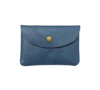 LPNGTNG Mini busta in pelle tasca cambio semplice fibbia vacchetta borsa per carte di grande capacità portafoglio portamonete da donna borsa per auricolari per carte di credito, Blu zaffiro, 1PC