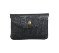 LPNGTNG Mini busta in pelle tasca cambio semplice fibbia vacchetta borsa per carte di grande capacità portafoglio portamonete da donna borsa per auricolari per carte di credito, Nero , 1PC