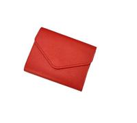 LPNGTNG Portafogli per le Donne Piccolo Hasp Ragazza Titolare della Carta di Credito per Cuoio DELL'UNITÀ di elaborazione Portamonete Portafoglio, Rosso, 2PCS