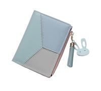LPNGTNG Portafoglio da donna in pelle PU Portafoglio da donna in pelle borse da donna porta carte pieghevole portatile Lady portamonete, Blu, 2PCS