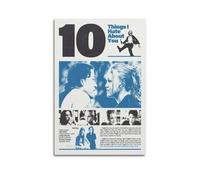 LPOHJD Stampa artistica da parete su tela, motivo: "10 Things I Hate About You", poster artistico, idea regalo, estetica per la stanza, senza cornice, 20 x 30 cm