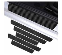 LPOJUHBSWAR 5 Pezzi Fibra di Carbonio Guardia Porta Soglia per Jeep Grand Cherokee 2012-2026, Battitacco Prevenire L'Usura AntiGraffio Accessori Styling Dll'auto