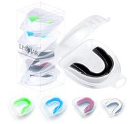 LPONJAR Confezione da 5 paradenti sportivi per bambini, adolescenti, atletici, con custodia, per calcio, lacrosse, basket, taekwondo, boxe, MMA, rugby, karate, wrestling