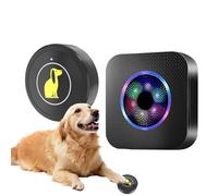 Lpoppcx Campanelli per Cani per Uscire Fuori - Addestramento Comunicazione Senza Fili Pulsante - Allenatore Impermeabile 5 Livelli Volume per Esterno Segnalazione Interno Giardino Casa Appartamento