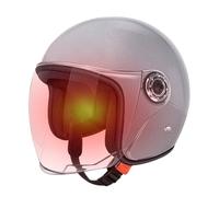Lpoppcx Casco Motociclista Grande | Casco Aperto per Adulti,Equipaggio Protettivo con Visiera per Avventura Pendolarismo Scooter Sportivo