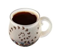 Lpoppcx Da Caffè In Onda - Bicchiere Soffiato A Mano | Tazze Per Latte Ispirate Al Mare | Per Caffè Caldo Succo Latte Studio Salotto Ufficio Cucina Hotel Compleanno Artisti Casa Spiaggia Studenti