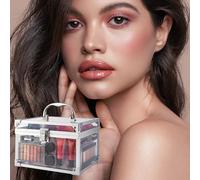 Lpoppcx Kit Di Trucco Per Donne,Kit Completo Di Cosmetici,Set Di Contorno Per La Bellezza | Per Donne E Ragazze Adolescenti Viaggio Halloween Natale Compleanno Fotografia Appuntamenti E Palco