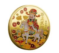 Lpoppcx Moneta Commemorativa | Moneta Commemorativa Cinese Anno Del Cavallo - Accessorio Gratta E Compatto Regalo Per Famiglia Amici Figli