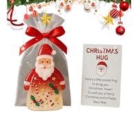 Lpoppcx Ornamento Abbraccio Di Babbo Natale - Ciondolo Di Babbo Natale Ricordo,Biglietto Augurale Con Sacchetti - per la Famiglia gli Amici i Bambini gli Adulti Insegnanti Studenti