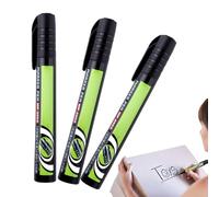 Lpoppcx Pennarelli Permanenti | 3 Pezzi Penna A Base Olio Ad Asciugatura Rapida,Set di Pennarelli per Vernice,Legno Metallo Tela Ceramica Tessuto Roccia Pneumatico Pietra Scarabocchi Marcatura