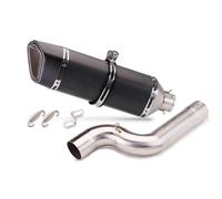 LPOXD Silenziatore Scarico Moto Slip On 51mm Db Killer Tubo Collegamento Centrale per Escape Moto per BMW F900R F900XR 2020-2023(Type-H)