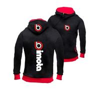 LPPALsjd Comoda Felpa con Cappuccio Uomo per B.i.m.o.t.a Giacca da Fitness Stampate Maglioni Maniche Lunghe Abbigliamento Sportivo Cerniera Obliqua Patchwork Top-HeiS+HongS||l