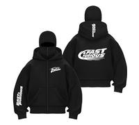 LPPALsjd Felpa con Cappuccio Passamontagna A Contrasto di Colore Uomo per F.u.r.io.u.s F.l.y F.a.s.t Comoda Giacca E Cerniera da Allenamento Stampata-HeiSe||XX_l