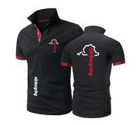 LPPALsjd Polo da Uomo A Maniche Corte per N.u.RB.ur.gr.ing Maglie Sportive Traspiranti T-Shirt da Rugby A Mezza Manica T-Shirt Allenamento-HeiS+HongS||m