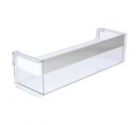 LPPP Balconcino frigo compatibile con Siemens 00743291 portabottiglie | Per Bosch, Neff, Constructa, Balay; plastica trasparente, 407 × 114 × 100 mm, ripiano inferiore della porta
