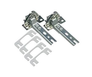 LPPP Kit cerniere frigorifero compatibile con Bosch Siemens 00268698 | Per Constructa Neff Balay, OEM 268698, Whirlpool 481241718776, Miele 2285121, frigorifero/congelatore, set 2 pz